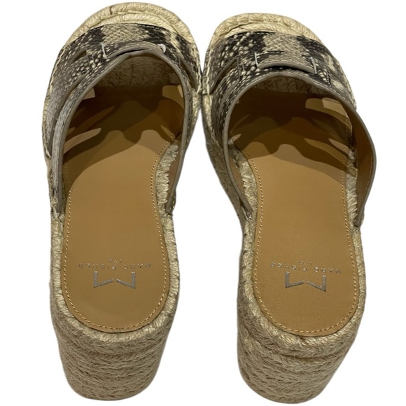 MARC FISHER ROBBYN PYTHON ESPADRILLE WEDGE BOHEMIAN SANDALS SZ 6M EUC - Picture 5 of 13